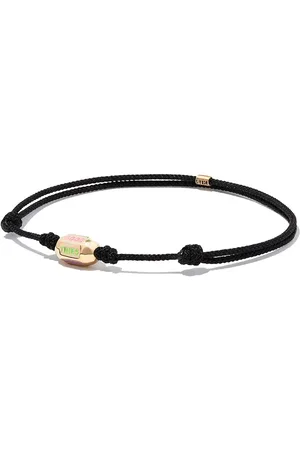 LUIS MORAIS Kordelarmband mit 14kt Good Times-Gelbgoldperle