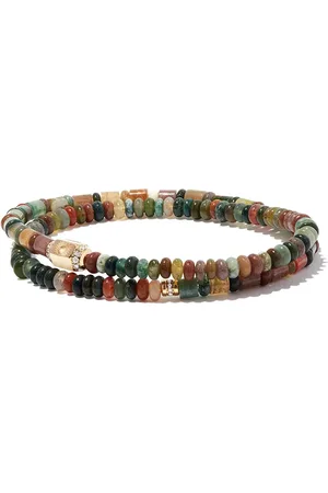 LUIS MORAIS Perlenarmband mit 14kt Gelbgoldperle mit Diamanten