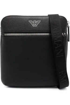 Emporio Armani Kleine Kuriertasche aus Faux-Leder