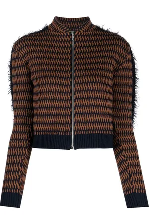 Durazzi Milano Cropped-Jacke mit Jacquardmuster