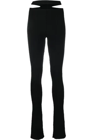 ANDREADAMO Gerippte Hose mit Cut-Outs