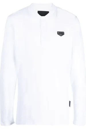 Philipp Plein Poloshirt mit Logo-Schild
