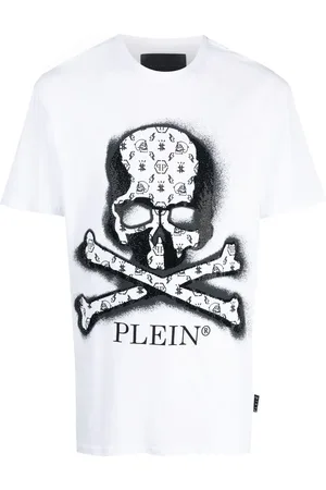 Philipp Plein T-Shirt mit Strass-Totenkopf