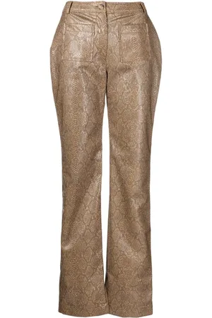REJINA PYO Ellis Hose mit Schlangenledermuster