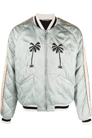 Palm Angels Gesteppte Jacke mit Stickerei