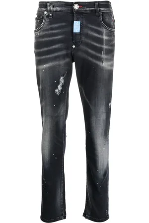 Philipp Plein Tief sitzende Hexagon Skinny-Jeans