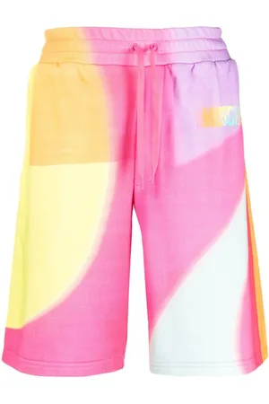 Moschino Joggingshorts mit Regenbogen-Print