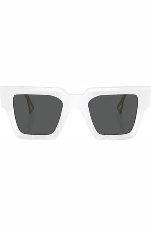 VERSACE Eckige Brille mit Logo-Prägung