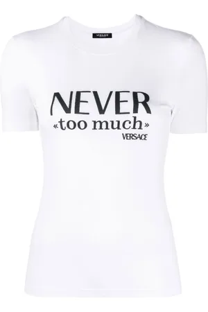 VERSACE T-Shirt mit Slogan-Print
