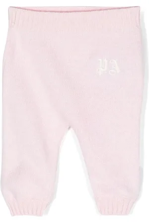 Palm Angels Gestrickte Hose mit Logo-Stickerei