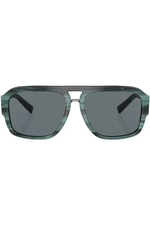 Dolce & Gabbana Eckige Sonnenbrille mit Logo-Schild