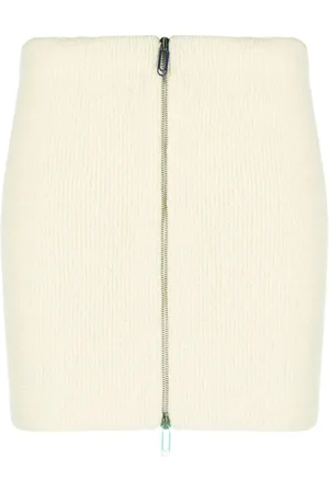 OFF-WHITE Strickrock mit Reißverschluss