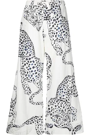 Desmond & Dempsey Hose mit Leoparden-Print