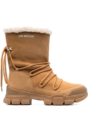 Moschino Stiefel mit Schnürung