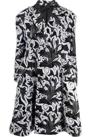 Comme des Garçons Doppelreihiger Jacquard-Mantel