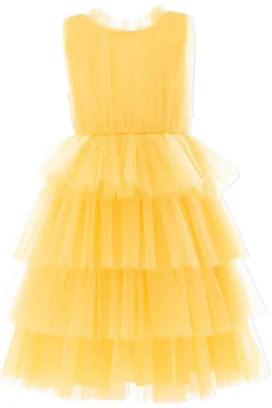 Tulleen Gestuftes Tüllkleid