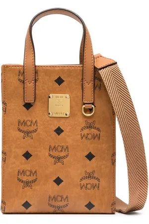 MCM Kleine Aren Handtasche mit Logo