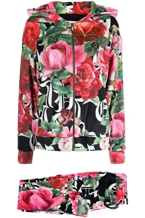 Philipp Plein Jogginganzug mit Blumen-Print