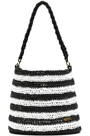 0711 Gestreifte Strandtasche