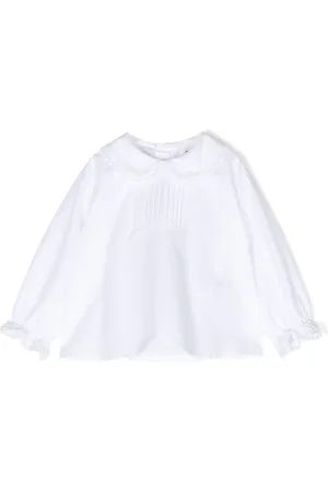 DOUUOD KIDS Bluse mit Bubikragen