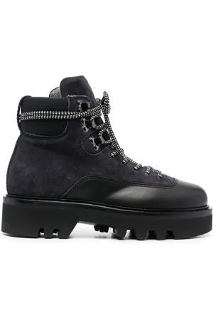 Furla Schnürstiefel mit Kontrasteinsätzen