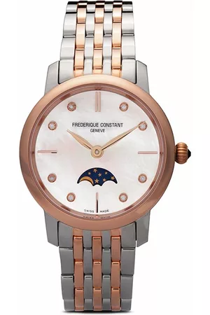 Frederique Constant Schmale 'Moonphase' Armbanduhr, 30mm