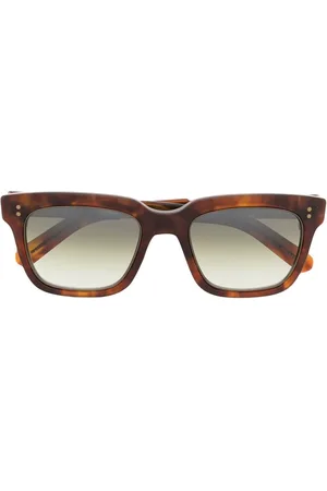 GARRETT LEIGHT Eckige Brille in Schildpattoptik