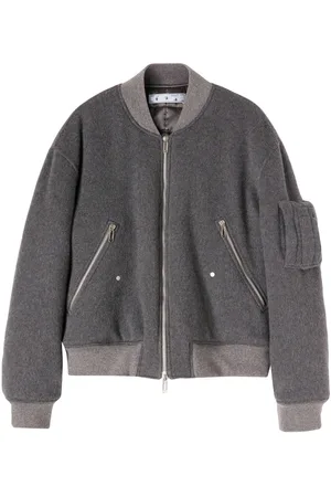 OFF-WHITE Bomberjacke mit Slogan-Stickerei