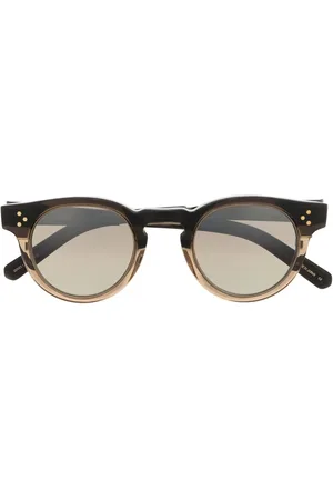 GARRETT LEIGHT Runde Sonnenbrille mit Farbverlauf