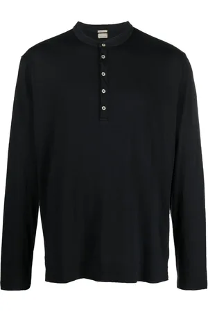 MASSIMO ALBA Klassisches Henley-Hemd