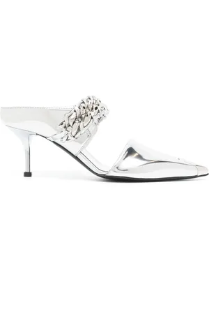 Alexander McQueen Mules aus Leder 70mm