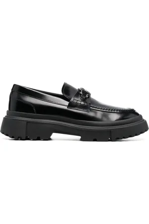 Hogan Loafer mit Logo-Schild