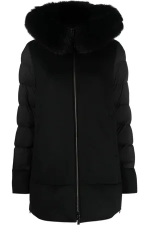 MOORER Jacke mit Faux Fur