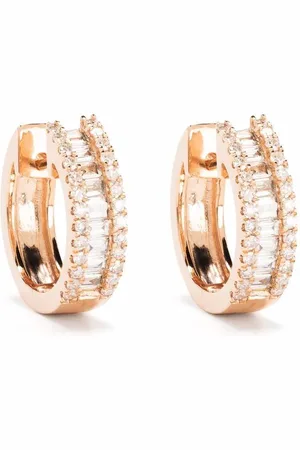 DJULA 18kt Rotgoldcreolen mit Diamanten