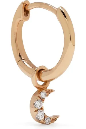 DJULA 18kt Rotgoldcreole mit Diamanten
