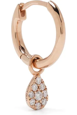 DJULA 18kt Rotgoldcreole mit Diamanten