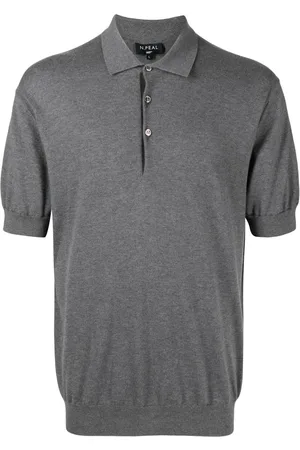 N.PEAL Meliertes Poloshirt