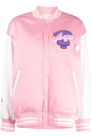 A Bathing Ape Baseballjacke mit Logo-Stickerei