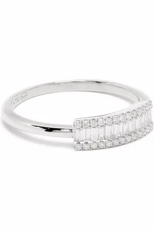 DJULA 18kt Weißgoldring mit Diamanten