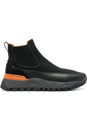 santoni Chelsea-Boots mit Kontrasteinsätzen