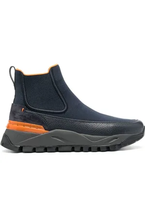 santoni Chelsea-Boots mit Kontrasteinsätzen