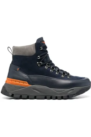 santoni Hiking-Boots mit Kontrasteinsätzen