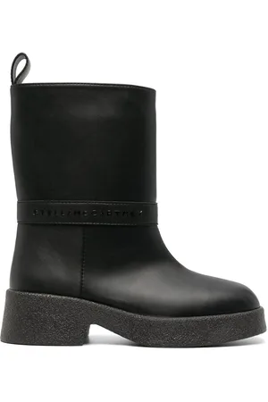 Stella McCartney Stiefeletten mit Logo-Schild