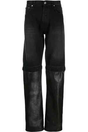 VTMNTS Gerade Jeans mit Bleach-Effekt