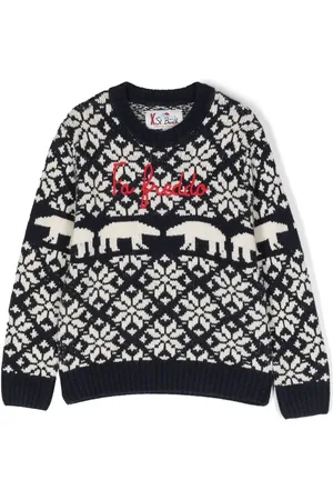 MC2 SAINT BARTH Pullover mit Intarsienmuster