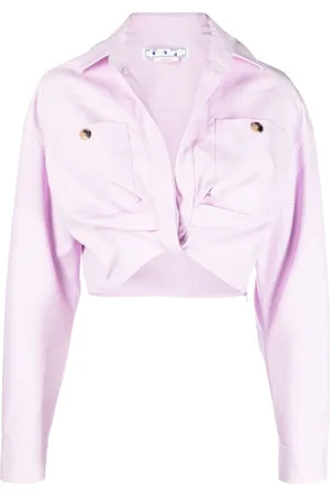 OFF-WHITE Drapierte Cropped-Jacke