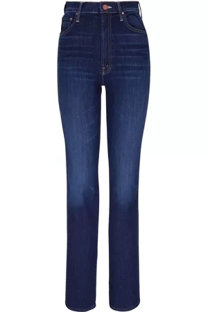 Mother Damen Slim Jeans - Schmale High-Rise-Jeans