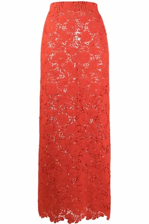 Giambattista Valli Bestickter Rock mit hohem Bund