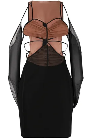 Nensi Dojaka Minikleid mit Cut-Out
