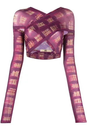 KNWLS Cropped-Top mit überkreuzten Trägern